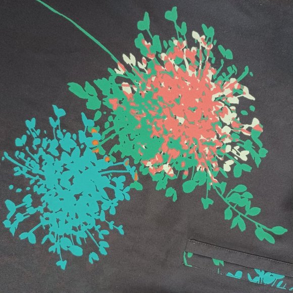 Women's Van Heusen Paint Flower Print Tunic Size Medium - Picture 7 of 10